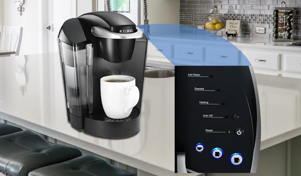 Keurig K55 coffee maker with top display buttons and features